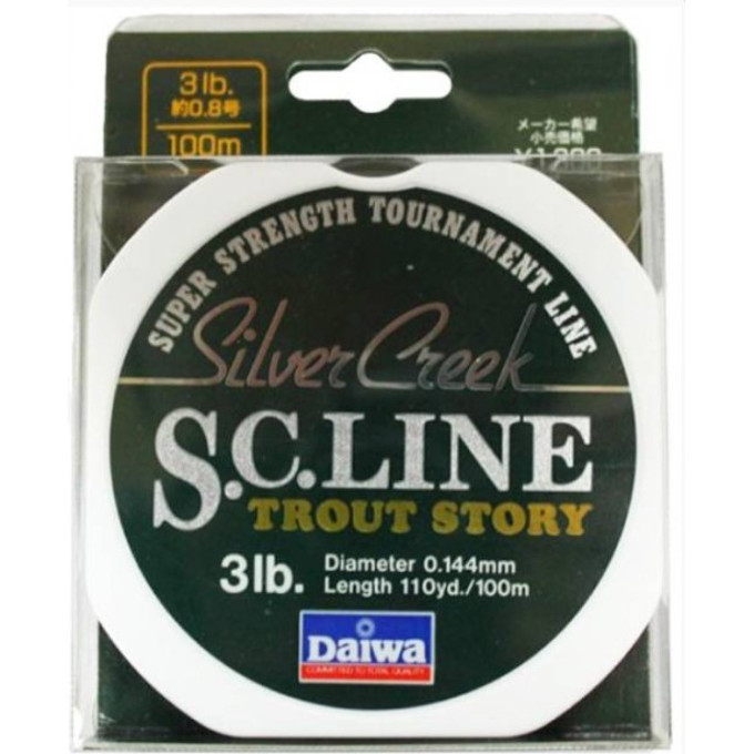 Монолеска DAIWA TD Silver Creek 3 Lb (0,144мм) - 150м 43178085646
